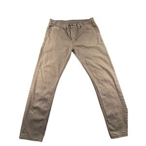 Levis 508 Slim Taper Jeans Mens 34x32 Grey Denim 100% Cotton Pants 0363